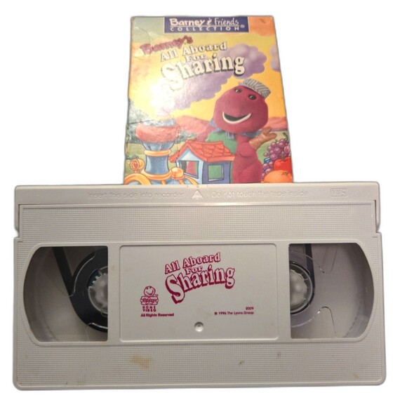 Barney: All Aboard for Sharing VHS (1996) – Classic Children’s Show - Picture 6 of 6